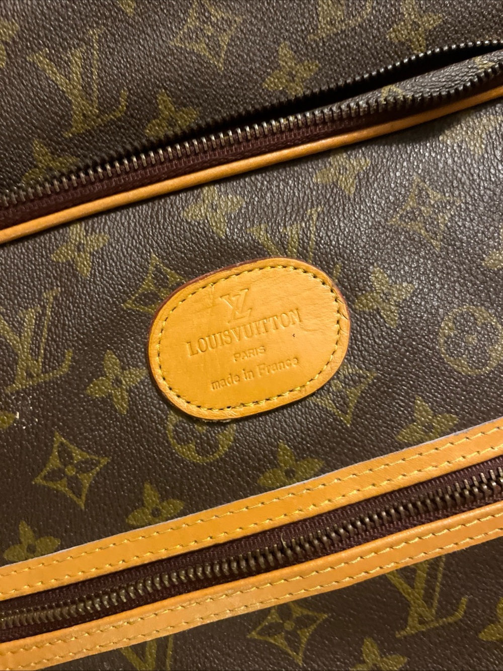 Louis Vuitton Monogram Canvas Garment Bag with Vachetta Trim - Dark Brown - Picture 3 of 14